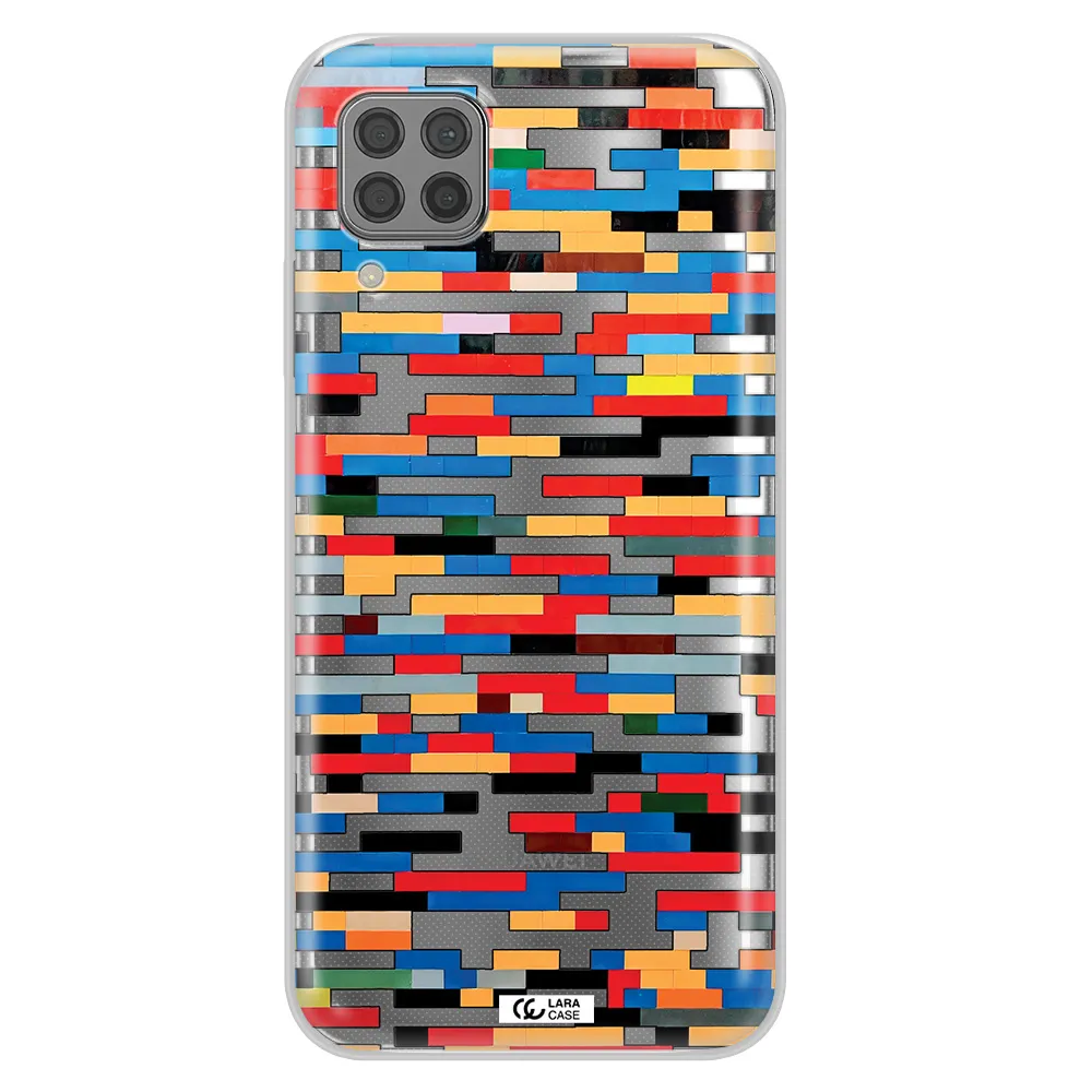 a colorful rectangular pattern on a white surface Huawei P40 Lite Clear TPU Case