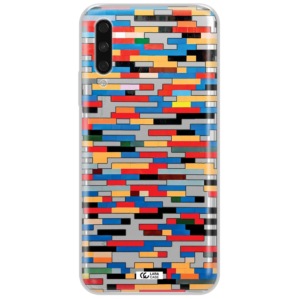 A Colorful Rectangular Pattern On A White Surface Huawei Y9S Clear Tpu Case
