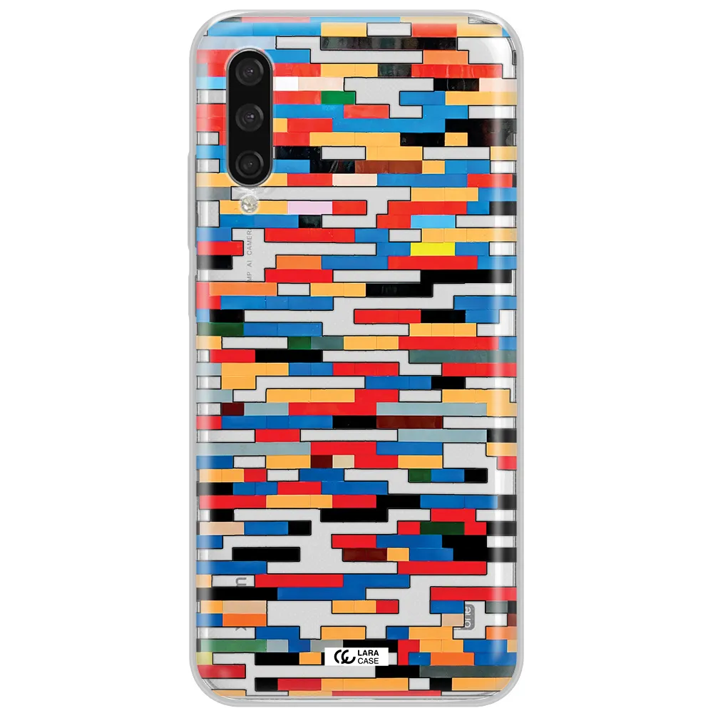 A Colorful Rectangular Pattern On A White Surface Xiaomi Mi A3 Clear Tpu Case