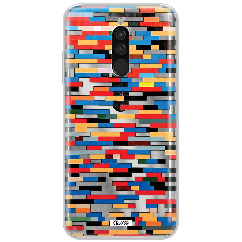 A Colorful Rectangular Pattern On A White Surface Xiaomi Redmi 8 Clear Tpu Case