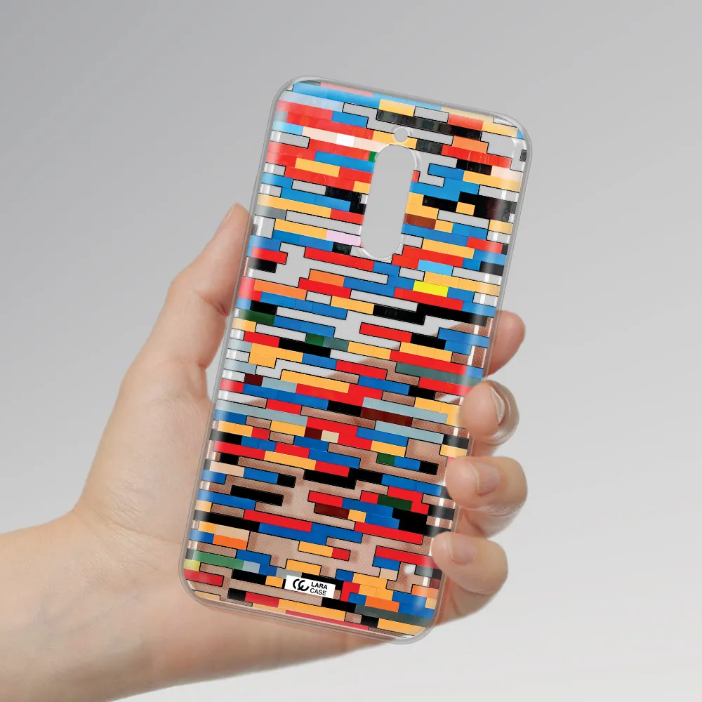 A Colorful Rectangular Pattern On A White Surface Xiaomi Redmi 8 Clear Tpu Case