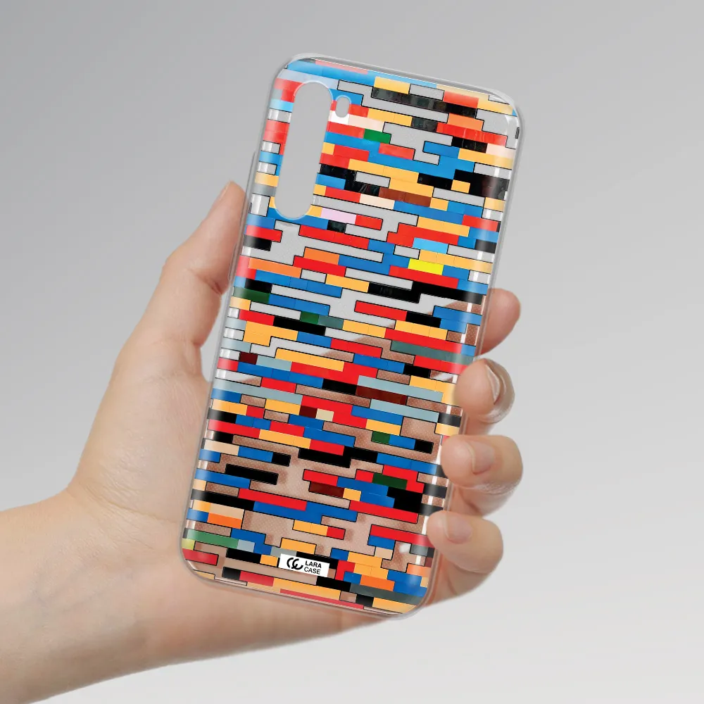 A Colorful Rectangular Pattern On A White Surface Xiaomi Redmi Note 8T Clear Tpu Case