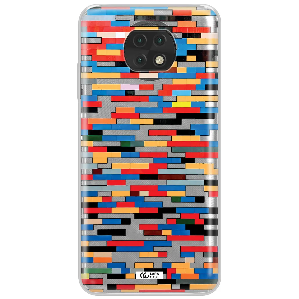 A Colorful Rectangular Pattern On A White Surface Xiaomi Redmi Note 9T Clear Tpu Case