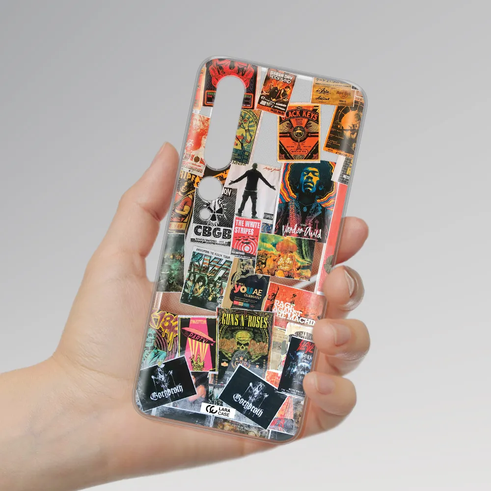 a collection of posters on a wall Xiaomi Mi 10 Pro Clear TPU Case