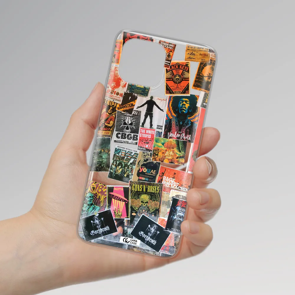 a collection of posters on a wall Xiaomi Mi 11 Lite Clear TPU Case