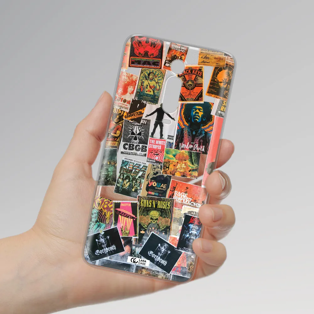 a collection of posters on a wall Xiaomi Mi 9T Clear TPU Case
