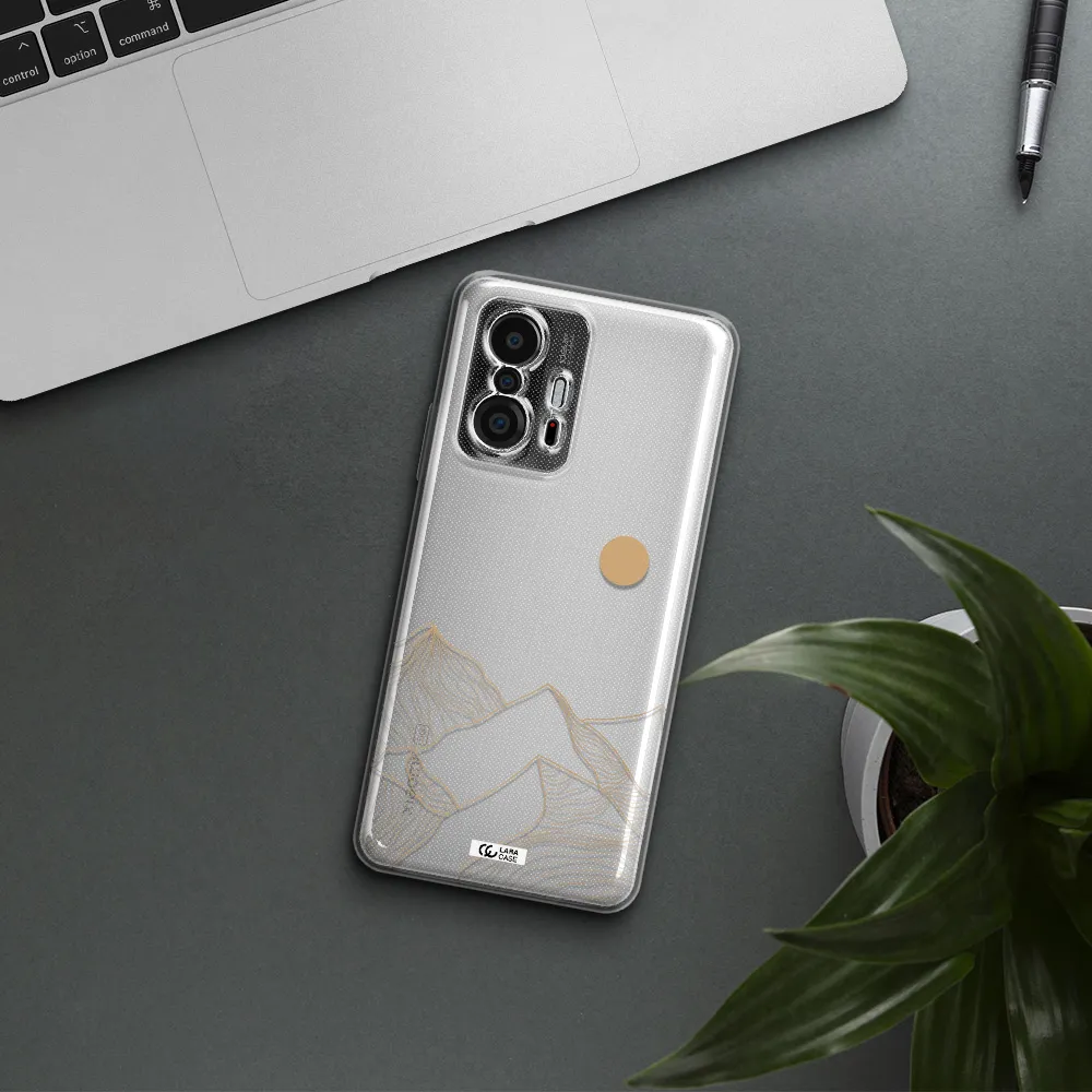 A Mountain Range With A Sun In The Background Xiaomi 11T Clear Tpu Case