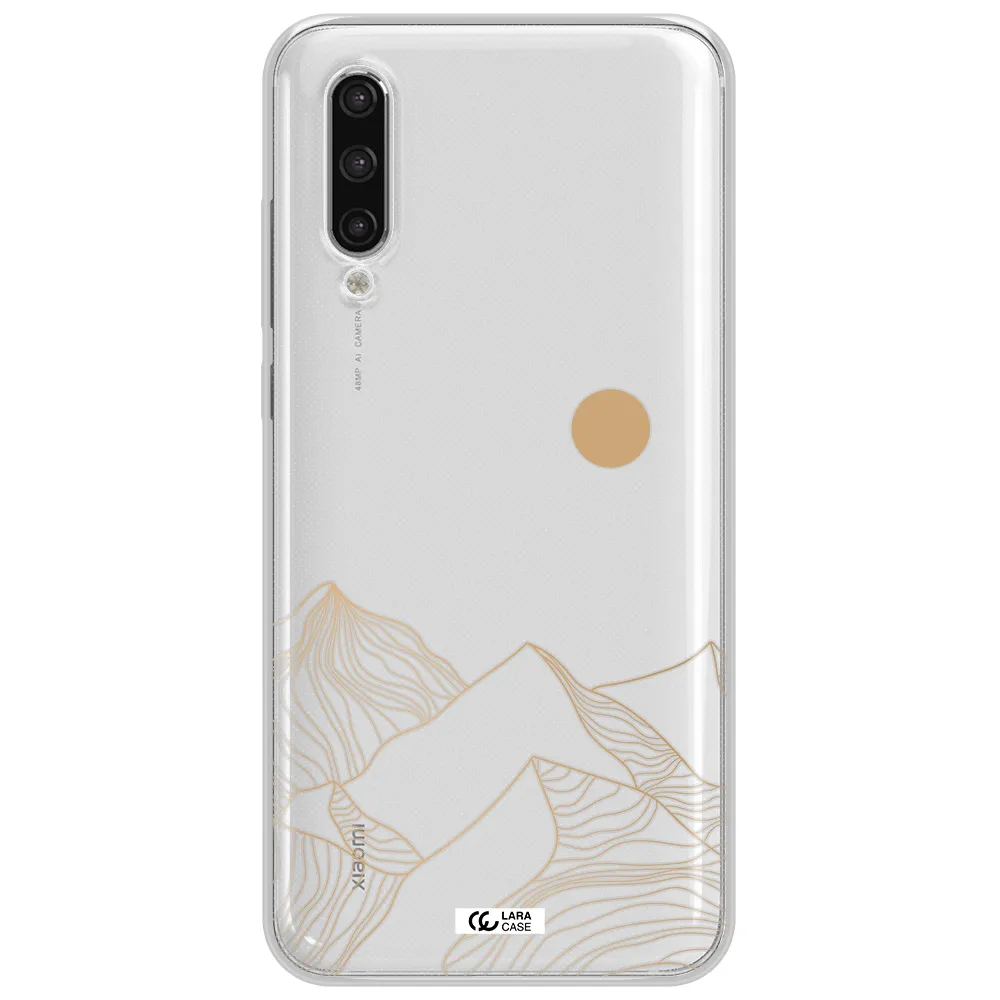A Mountain Range With A Sun In The Background Xiaomi Mi 9 Lite Clear Tpu Case