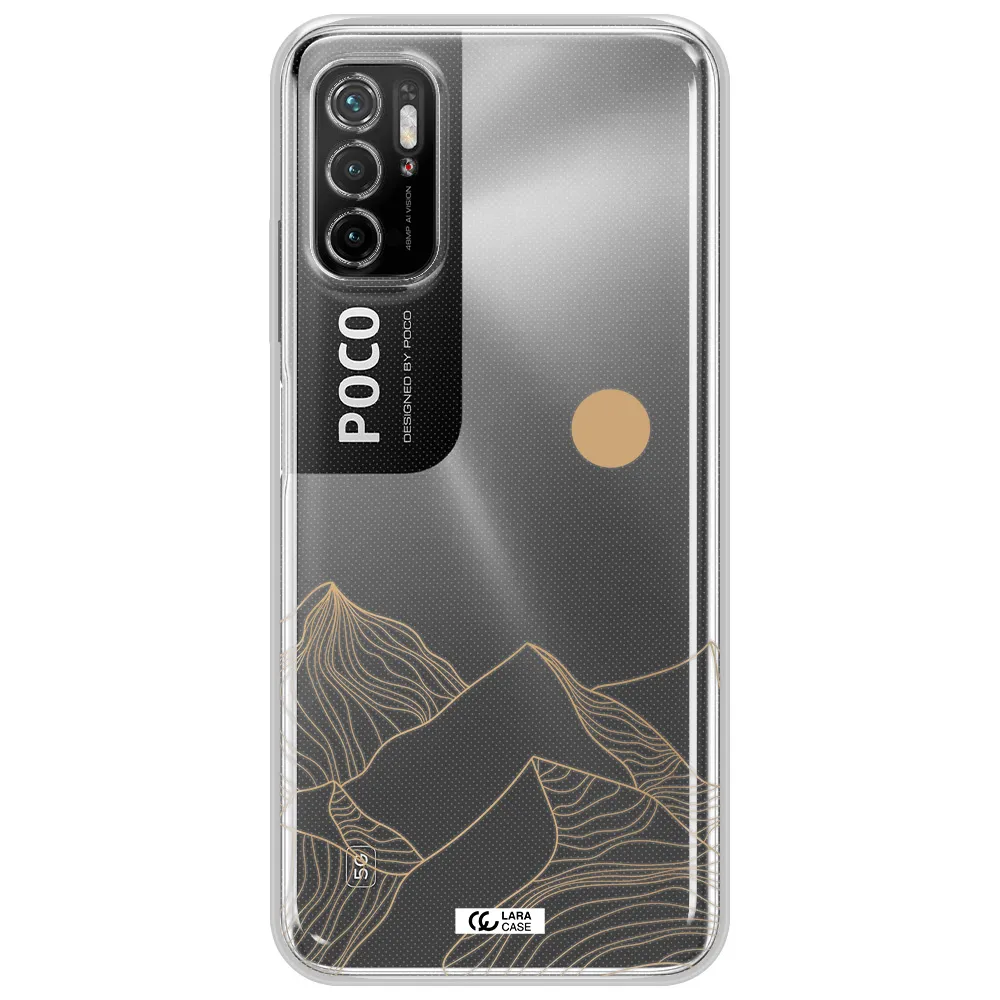 A Mountain Range With A Sun In The Background Xiaomi Poco M3 Pro Clear Tpu Case