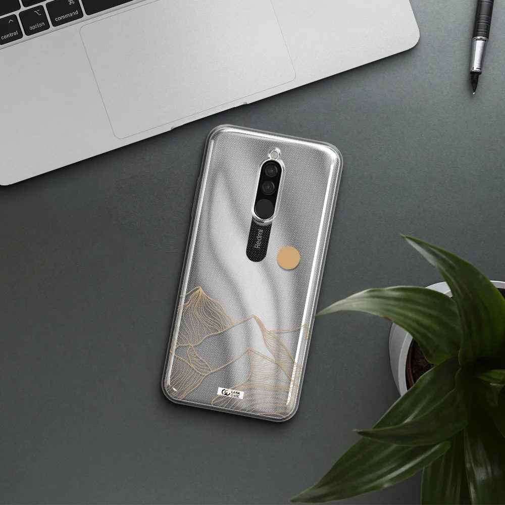 A Mountain Range With A Sun In The Background Xiaomi Redmi 8 Clear Tpu Case