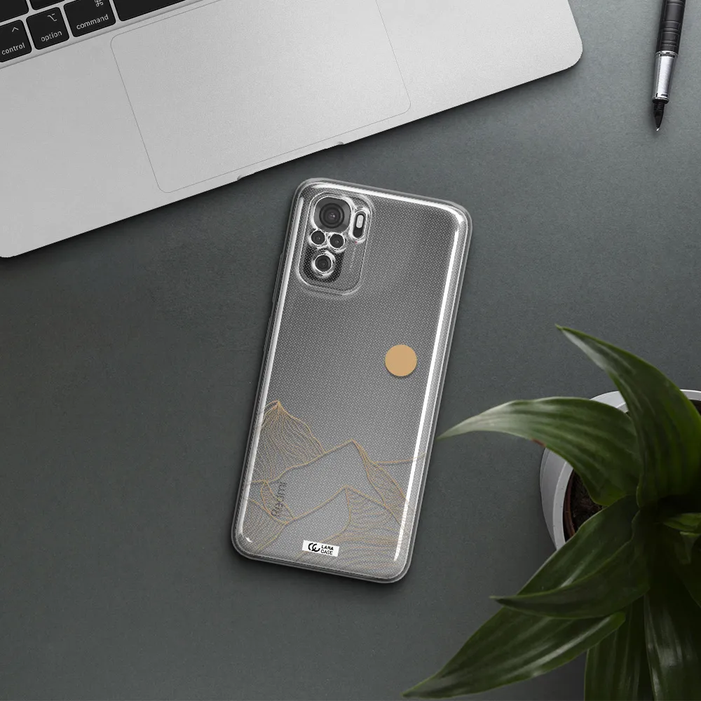 A Mountain Range With A Sun In The Background Xiaomi Redmi Note 10S Clear Tpu Case
