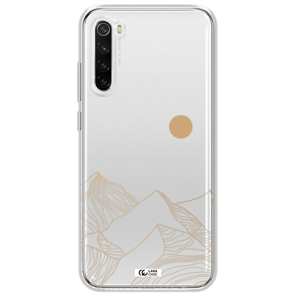 A Mountain Range With A Sun In The Background Xiaomi Redmi Note 8T Clear Tpu Case