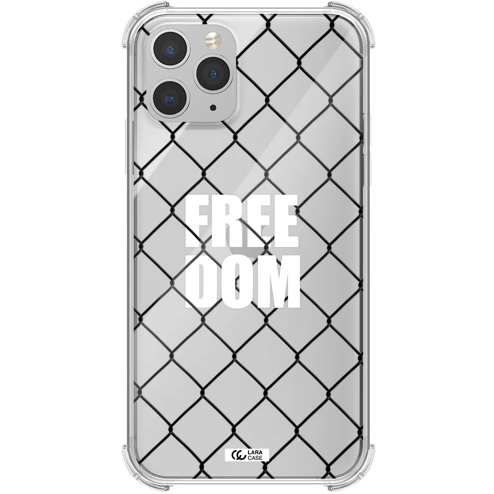 a close-up of a chain link fence Apple iPhone 11 pro max Clear PC Case