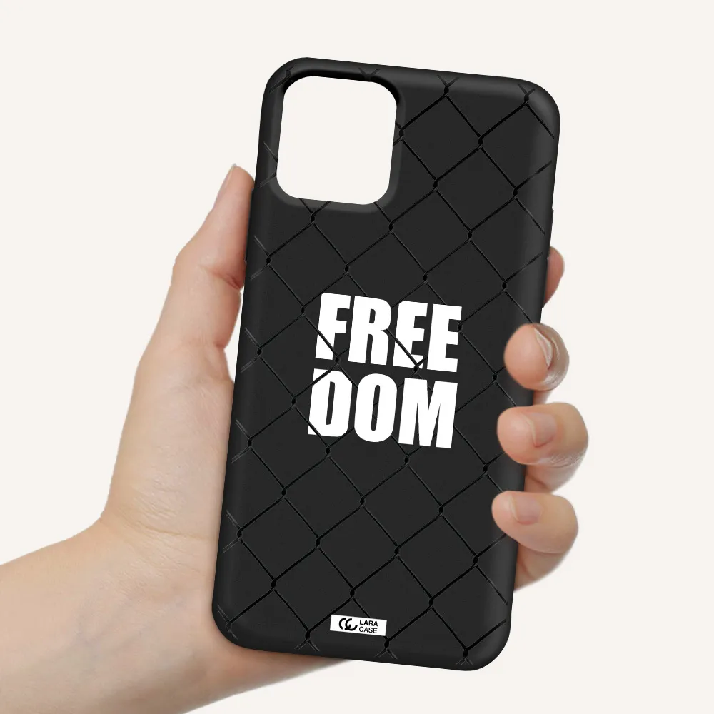 a close-up of a chain link fence Apple iPhone 11 pro Silicone black Case