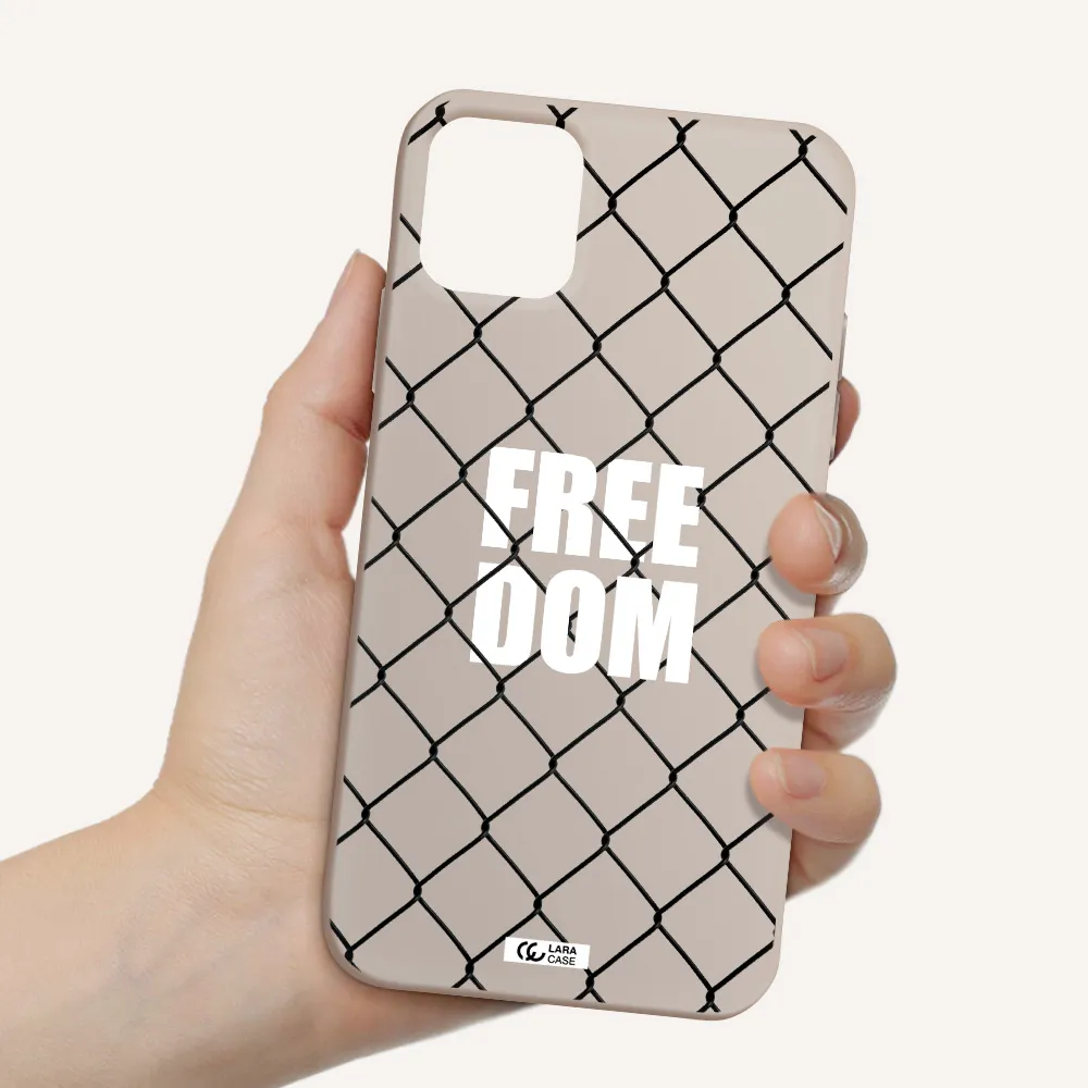 a close-up of a chain link fence Apple iPhone 11 Silicone Stone Case