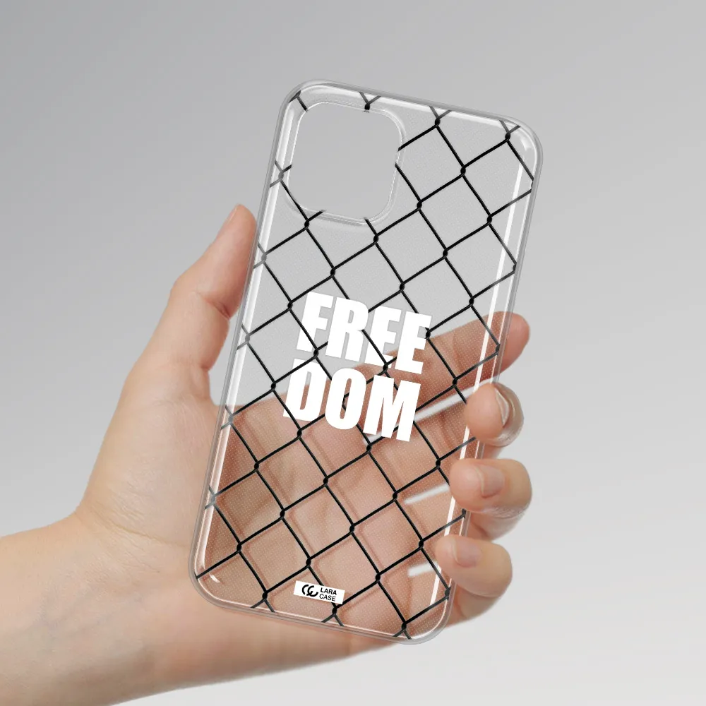 a close-up of a chain link fence Apple iPhone 12 mini Clear TPU Case