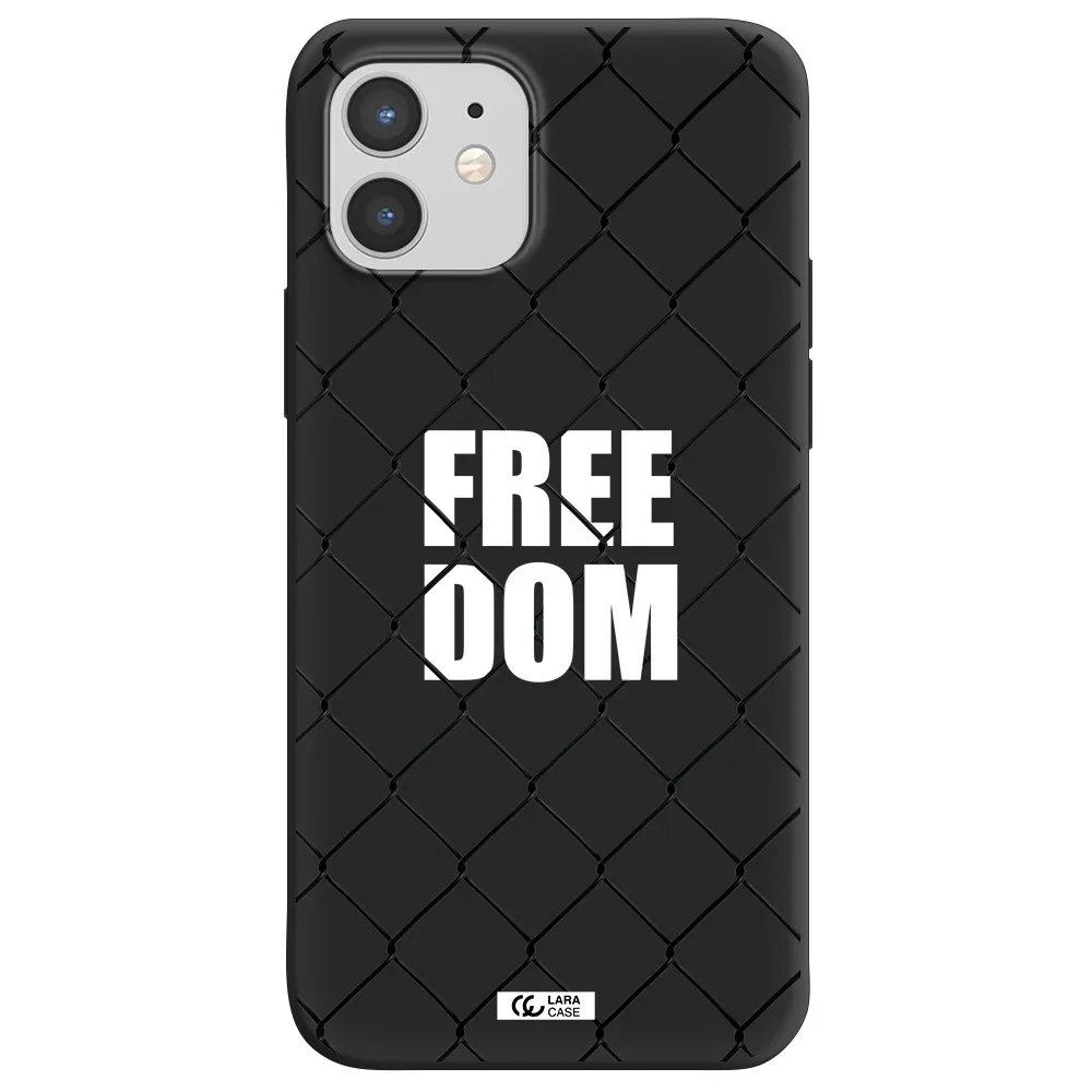 a close-up of a chain link fence Apple iPhone 12 mini Silicone black Case