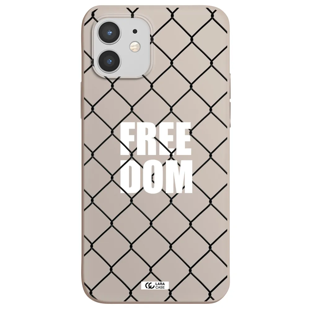 a close-up of a chain link fence Apple iPhone 12 mini Silicone Stone Case
