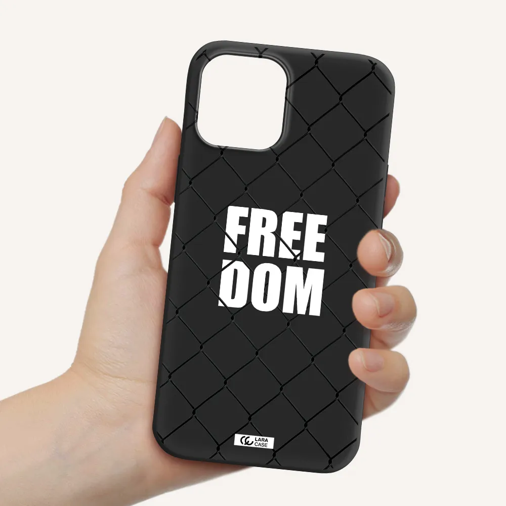 a close-up of a chain link fence Apple iPhone 12 pro Silicone black Case