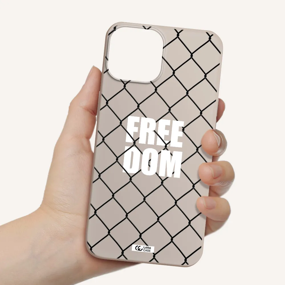 a close-up of a chain link fence Apple iPhone 13 mini Silicone Stone Case