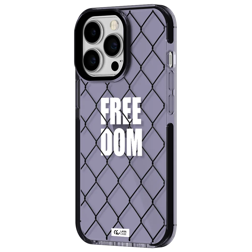a close-up of a chain link fence Apple iPhone 13 Pro impact Lilac Case