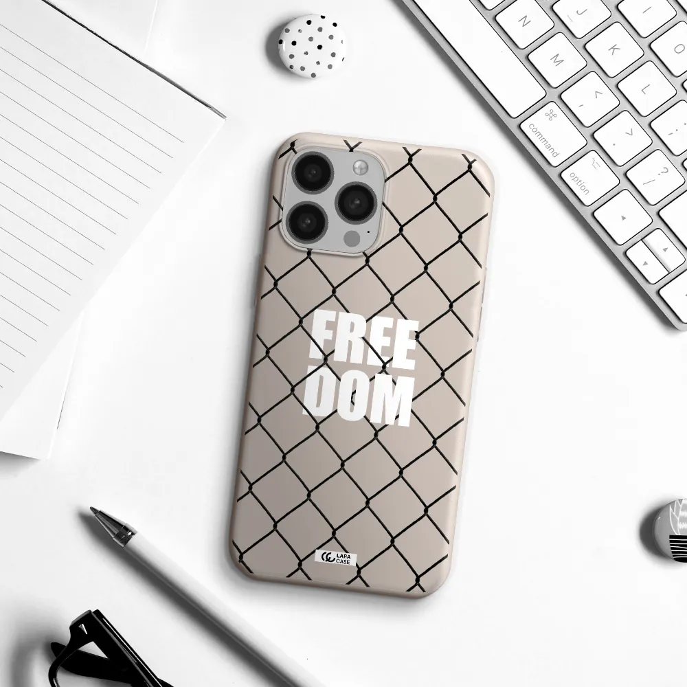 a close-up of a chain link fence Apple iPhone 13 Pro Max Silicone Stone Case