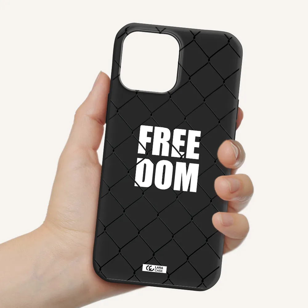 a close-up of a chain link fence Apple iPhone 13 Pro Silicone black Case