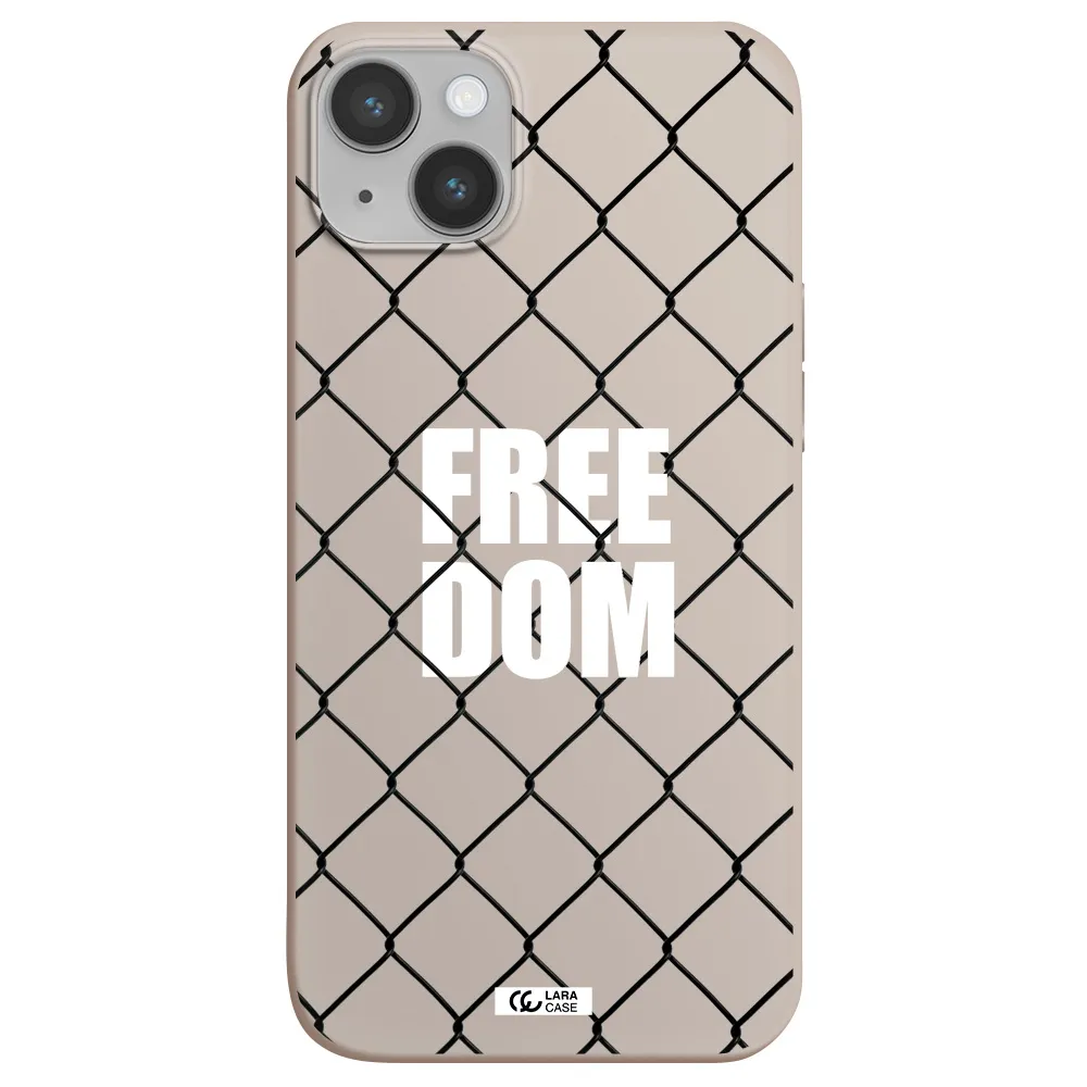 a close-up of a chain link fence Apple iPhone 14 plus Silicone Stone Case