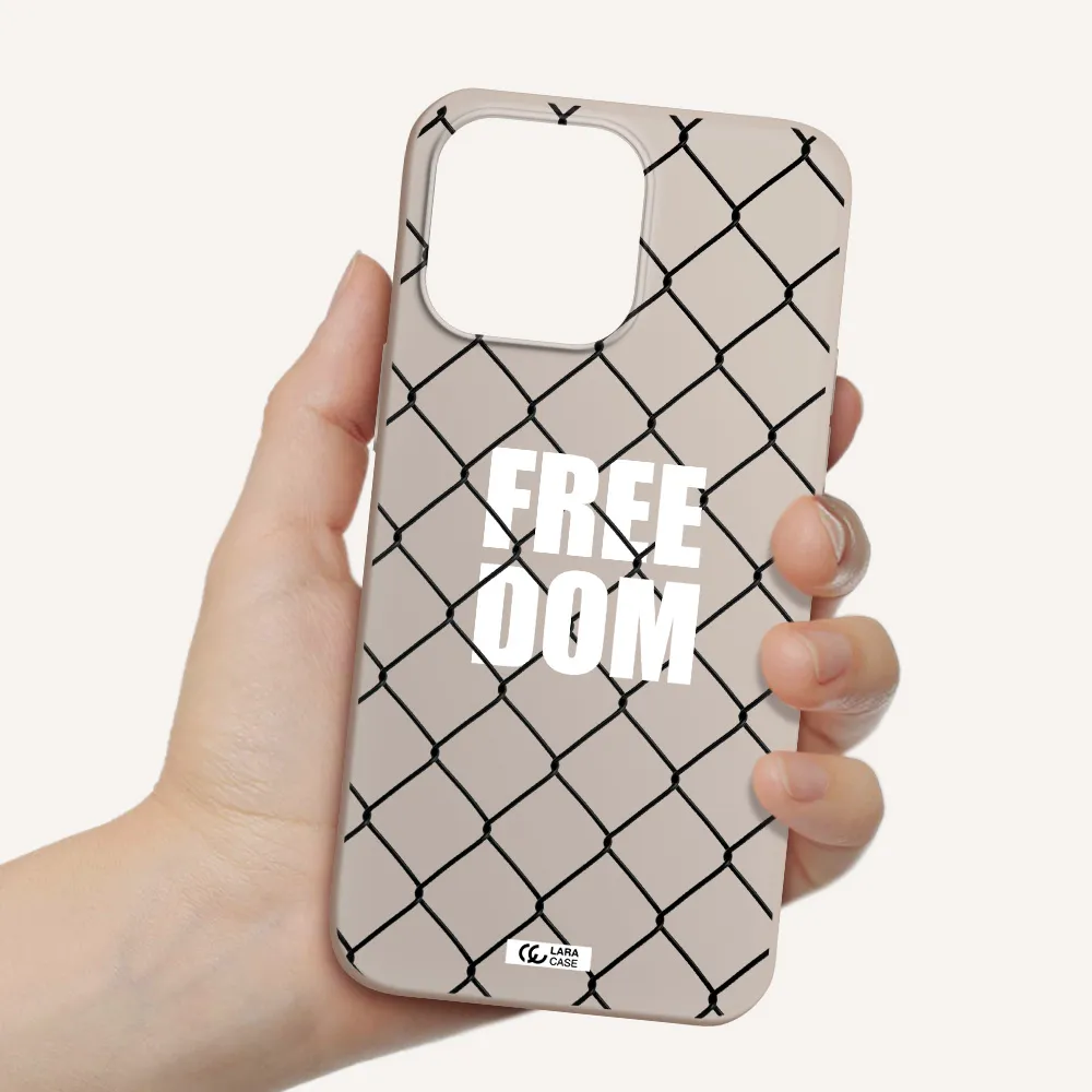 a close-up of a chain link fence Apple iPhone 14 pro max Silicone Stone Case