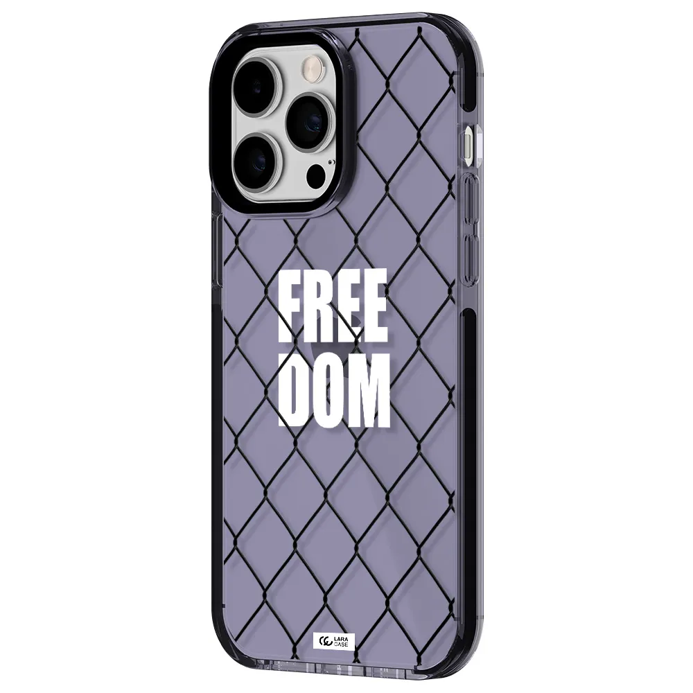 a close-up of a chain link fence Apple iPhone 15 Pro impact Lilac Case