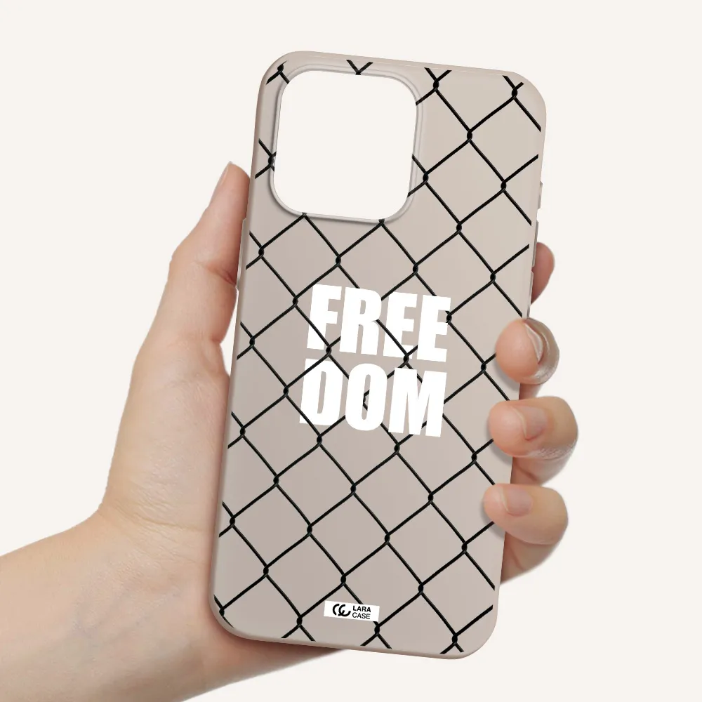 a close-up of a chain link fence Apple Iphone 15 Pro max Silicone Stone Case