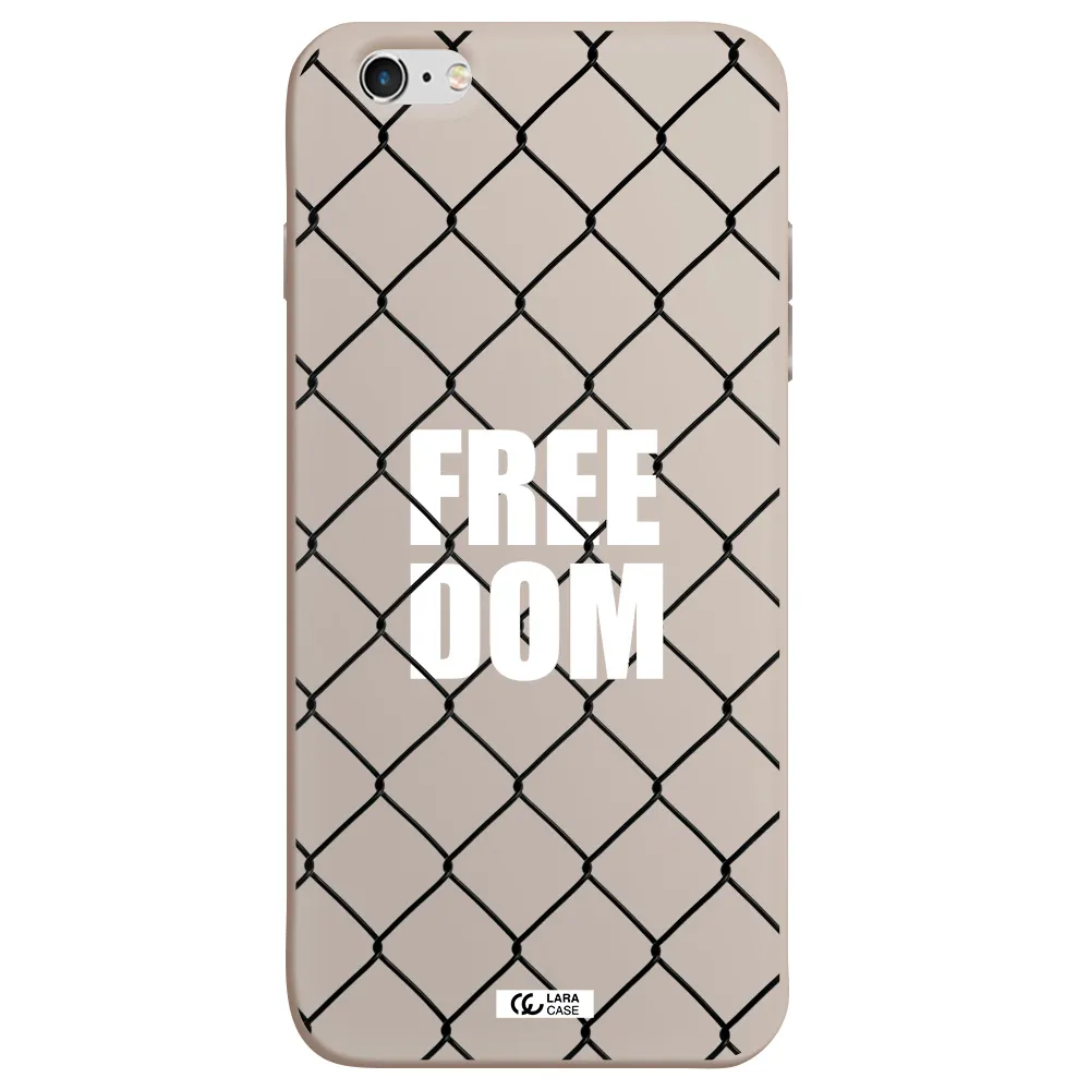 a close-up of a chain link fence Apple iPhone 6 plus Silicone Stone Case
