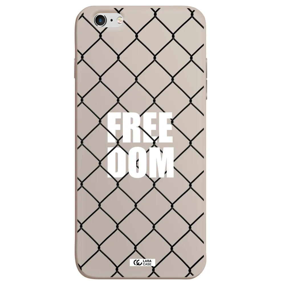 a close-up of a chain link fence Apple iPhone 6 s plus Silicone Stone Case