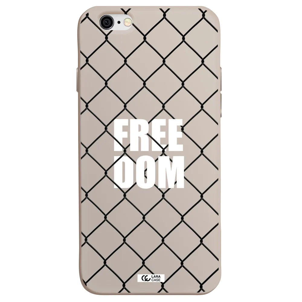 a close-up of a chain link fence Apple iPhone 6 Silicone Stone Case