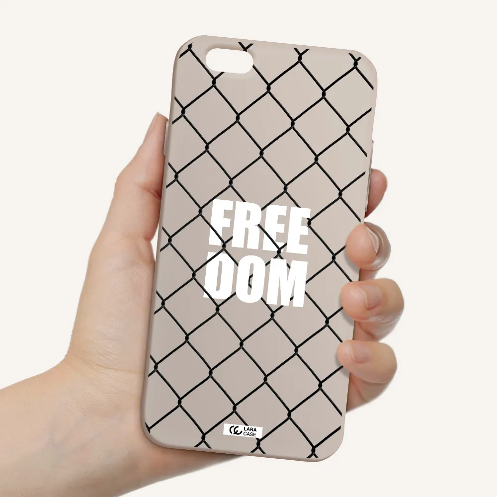 a close-up of a chain link fence Apple iPhone 6 Silicone Stone Case