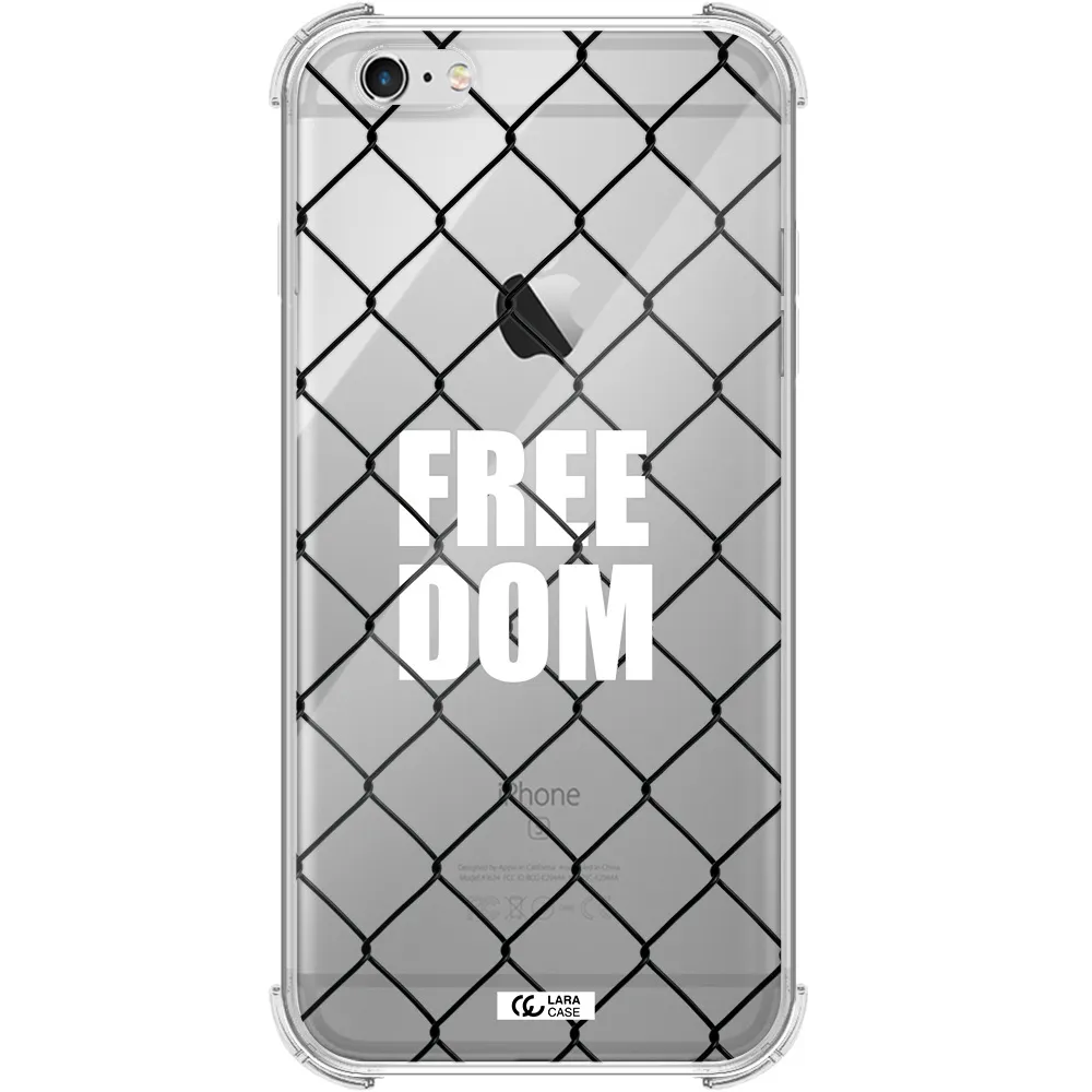 a close-up of a chain link fence Apple iPhone 6S Clear PC Case