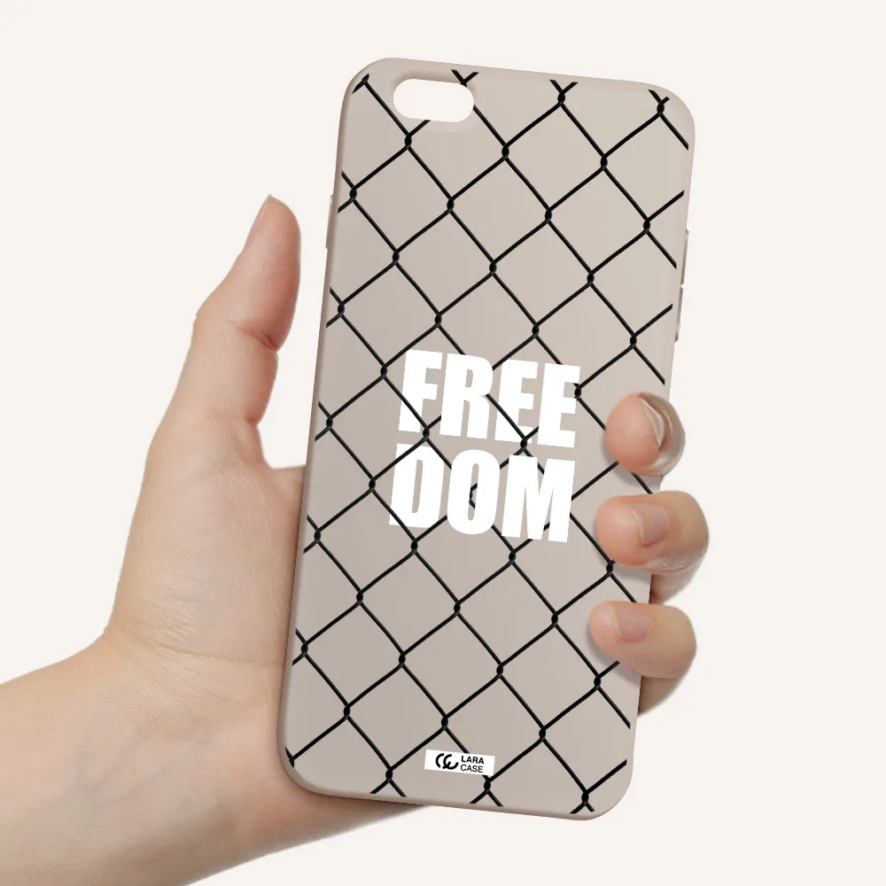 a close-up of a chain link fence Apple iPhone 6S Silicone Stone Case