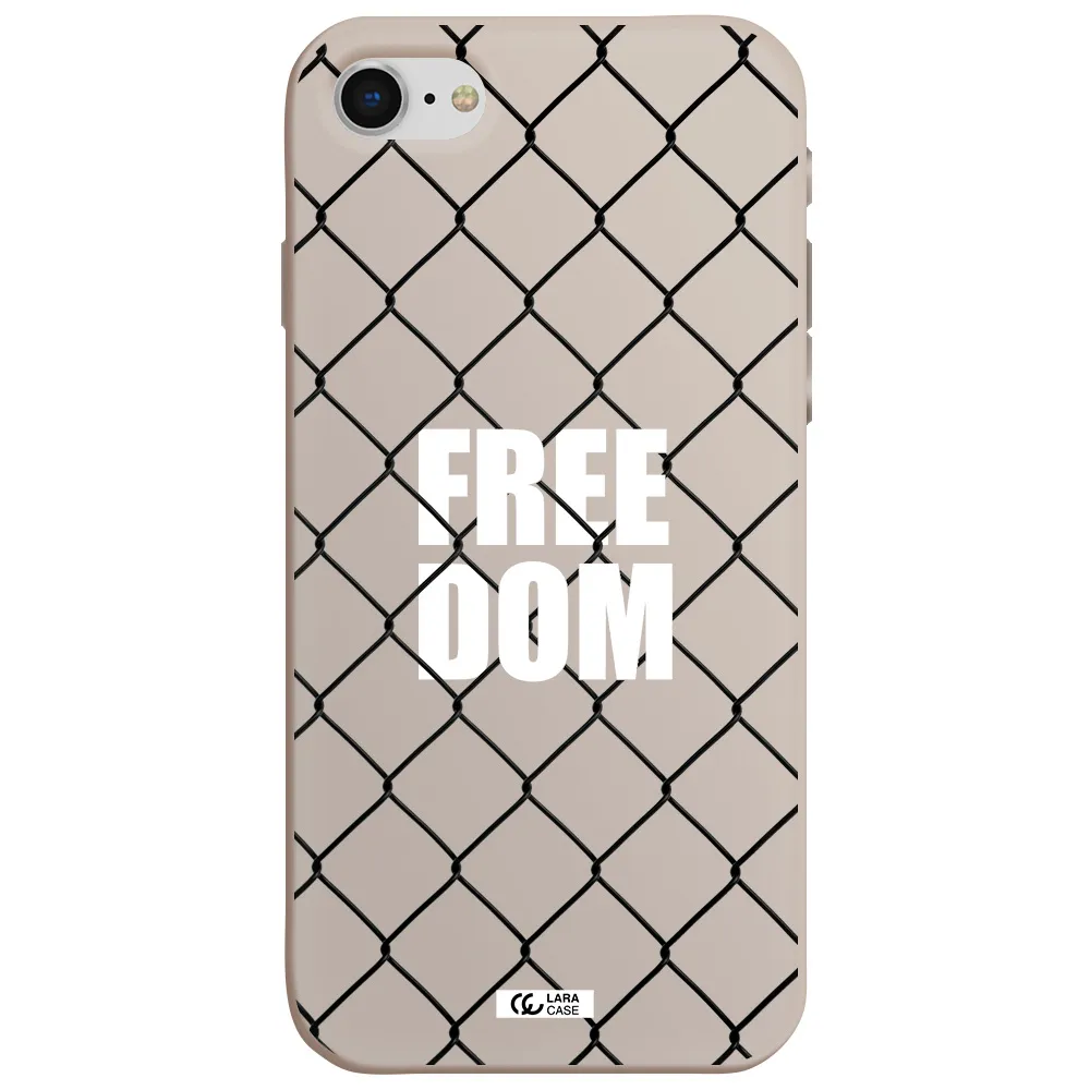 a close-up of a chain link fence Apple iPhone se 2020 Silicone Stone Case