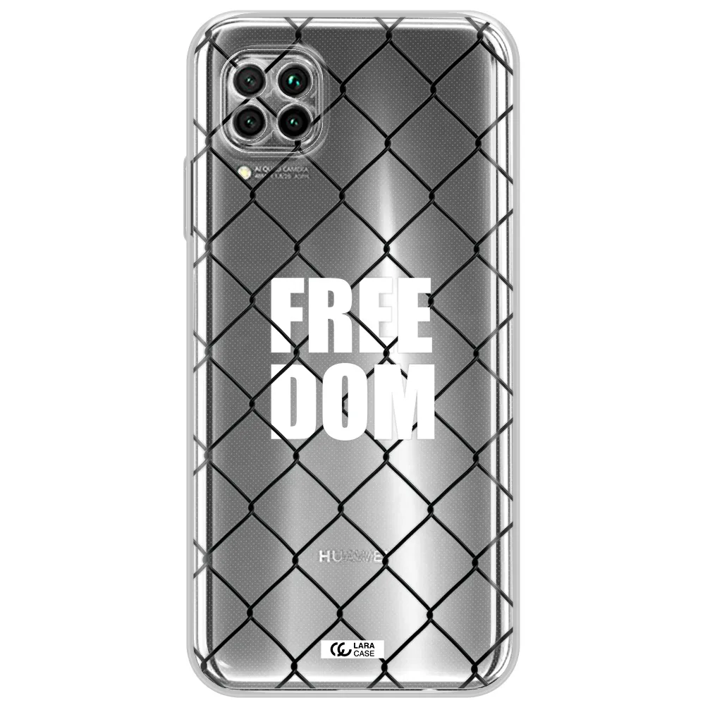 A Close-Up Of A Chain Link Fence Huawei Nova 7I Clear Tpu Case