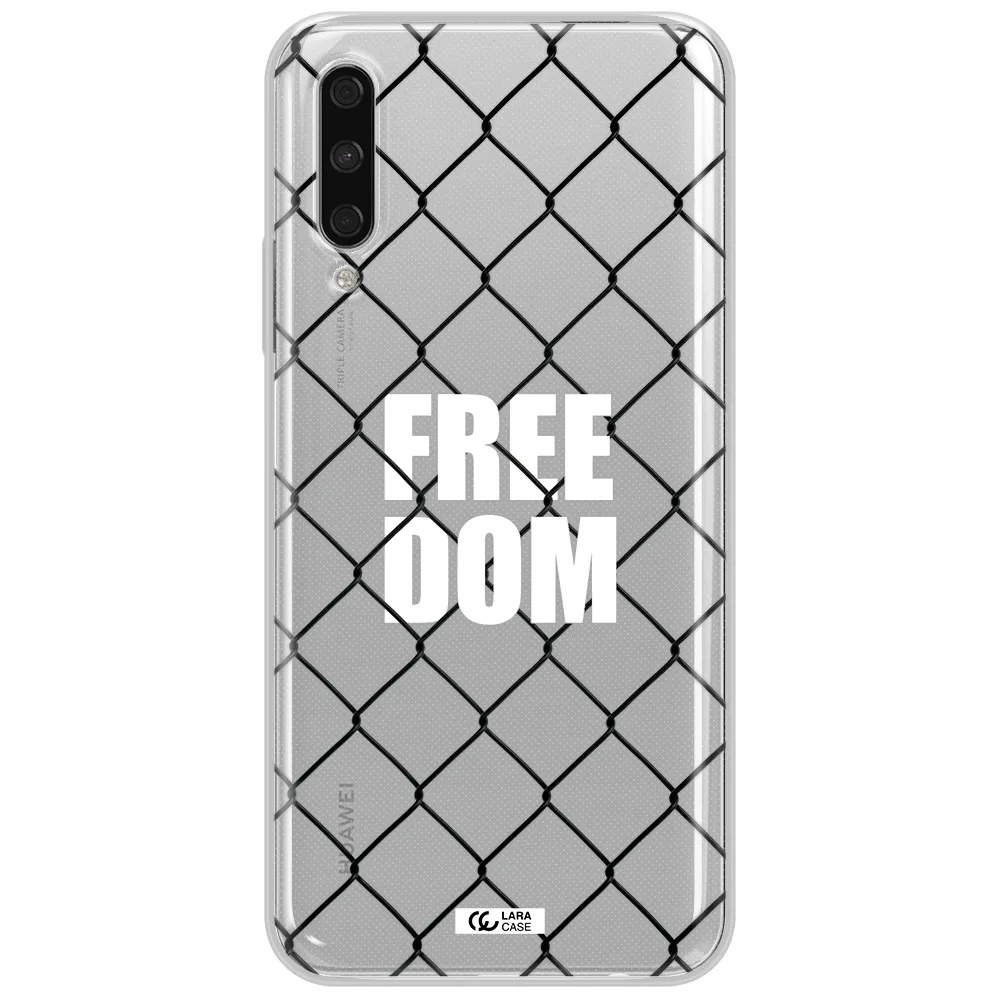 A Close-Up Of A Chain Link Fence Huawei Y9S Clear Tpu Case
