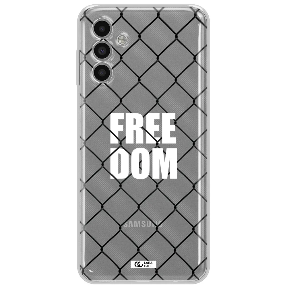A Close-Up Of A Chain Link Fence Samsung A13 5G Clear Tpu Case