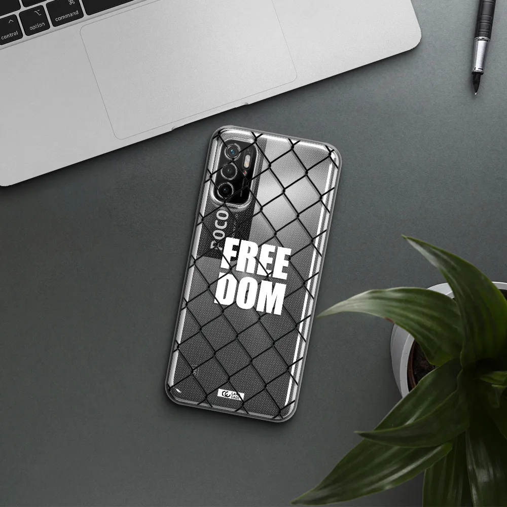 A Close-Up Of A Chain Link Fence Xiaomi Poco M3 Pro Clear Tpu Case