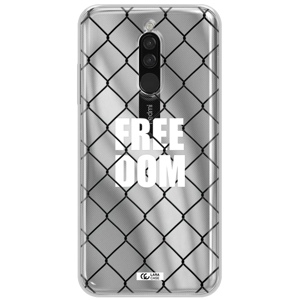 A Close-Up Of A Chain Link Fence Xiaomi Redmi 8 Clear Tpu Case