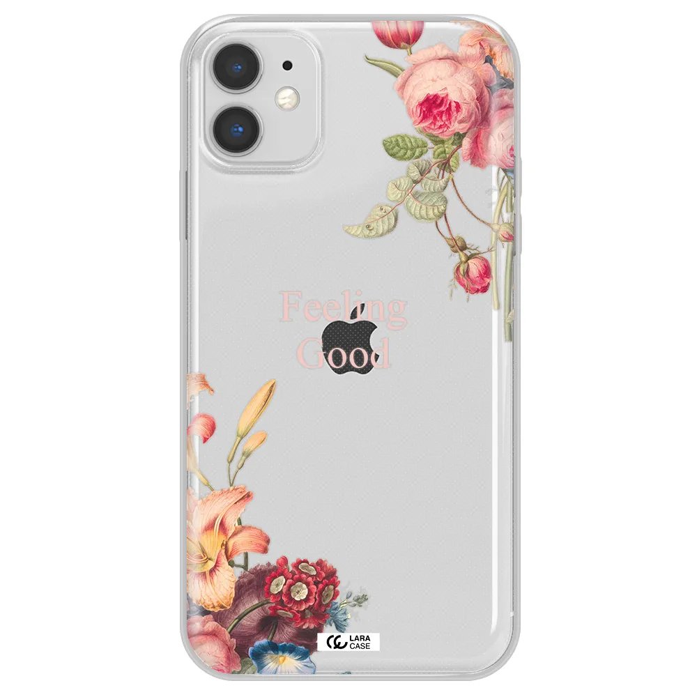 a close-up of flowers Apple iPhone 11 Clear TPU Case