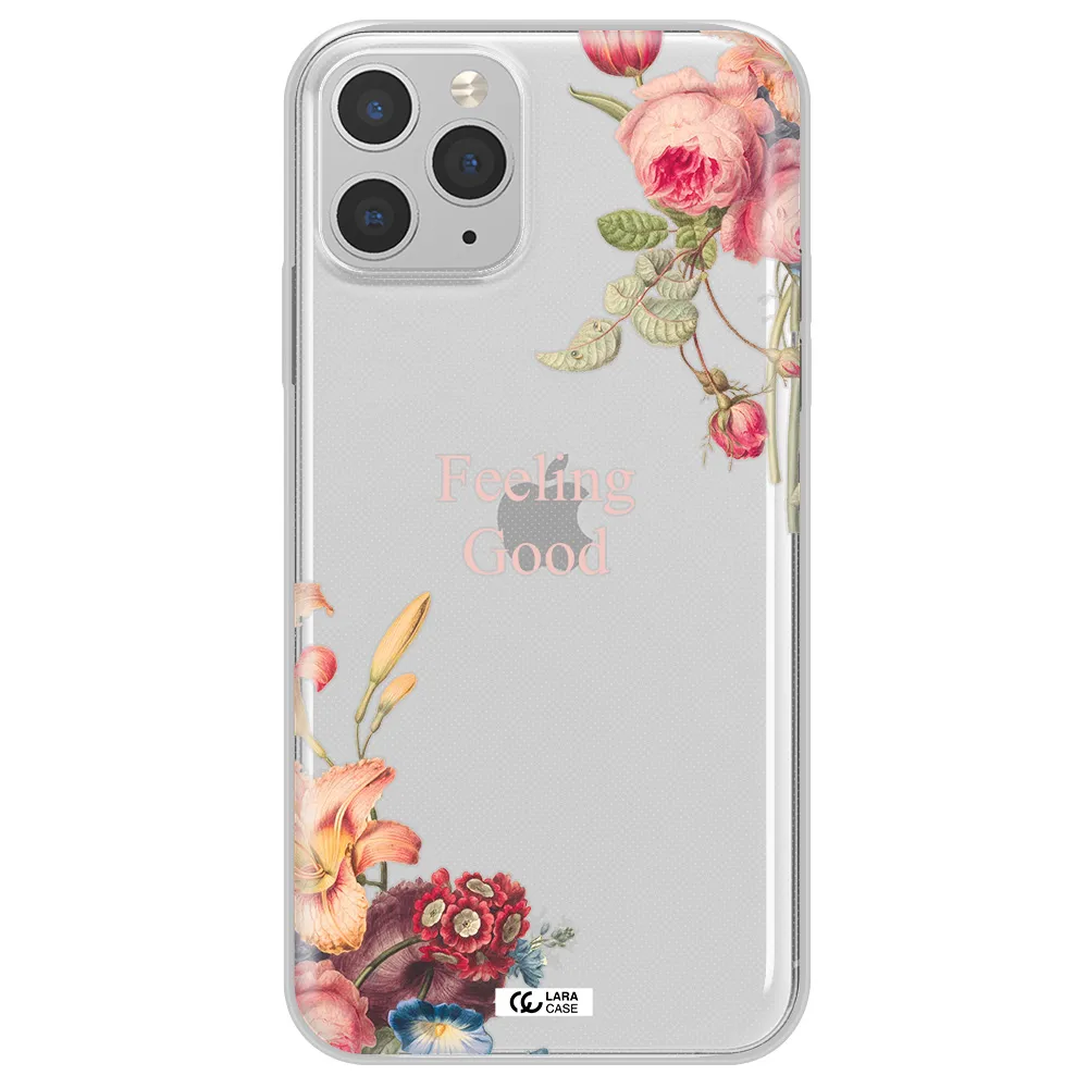 a close-up of flowers Apple iPhone 11 pro Clear TPU Case