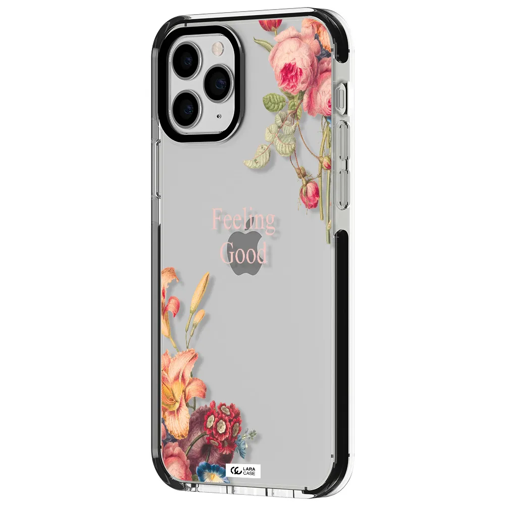 a close-up of flowers Apple iPhone 11 pro impact black border Case