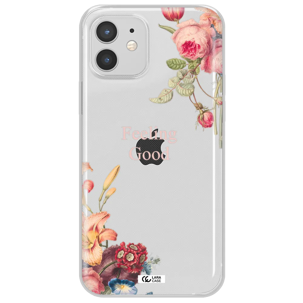 a close-up of flowers Apple iPhone 12 Clear TPU Case