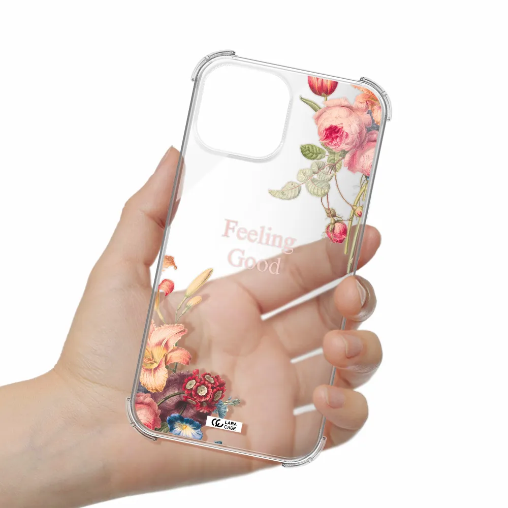 a close-up of flowers Apple iPhone 13 Clear PC Case
