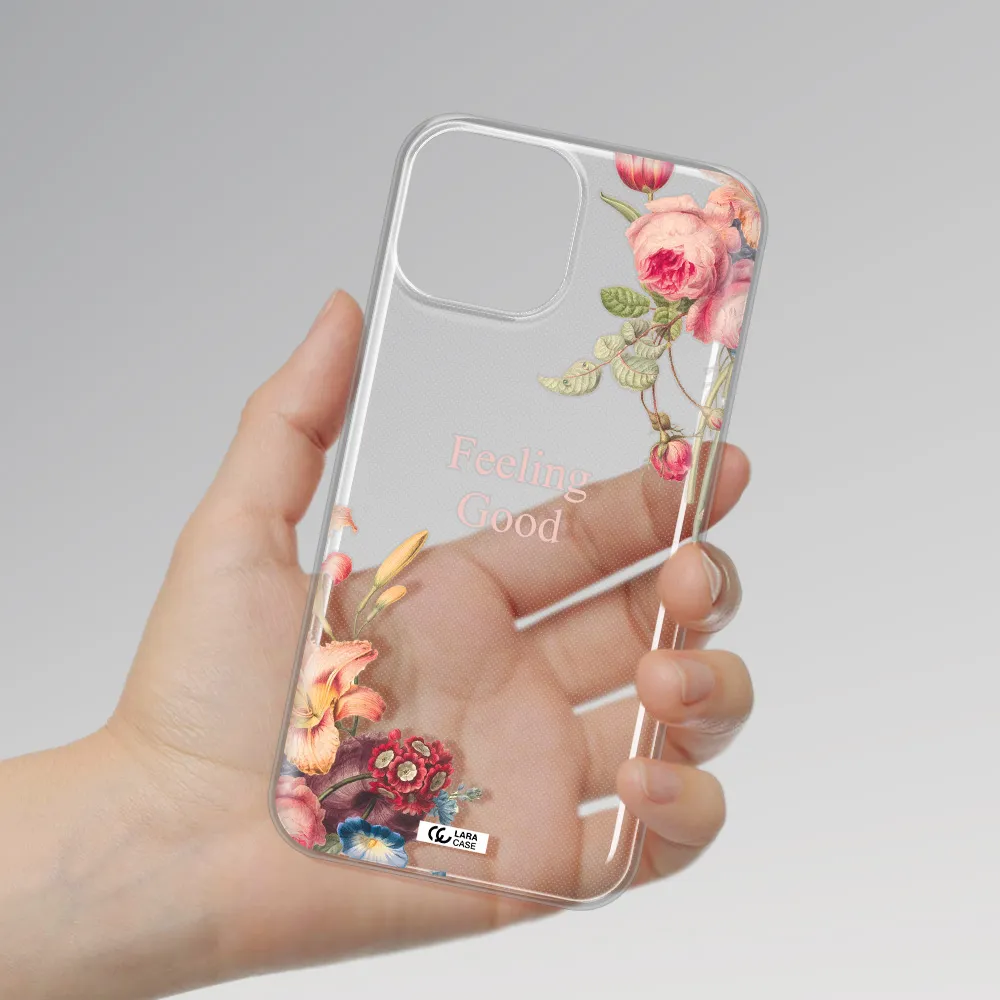 a close-up of flowers Apple iPhone 13 Clear TPU Case