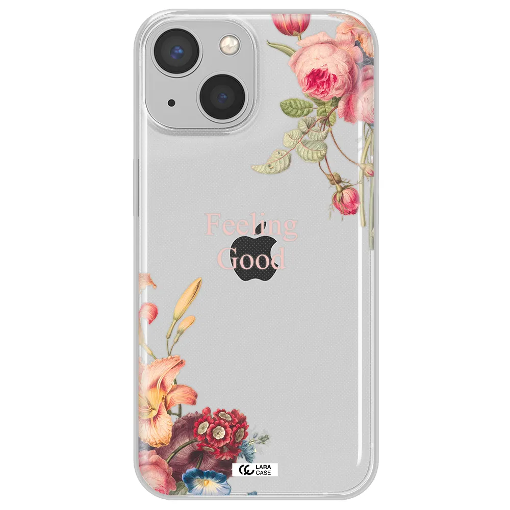 a close-up of flowers Apple iPhone 13 mini Clear TPU Case